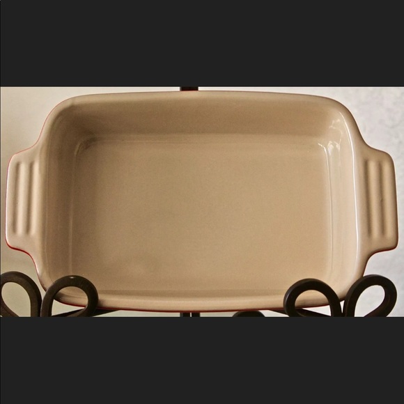 LE CREUSET POTERIE RED BAKING DISH STONEWARE - Picture 4 of 6